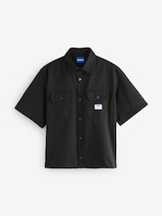 Hugo Cotton Twill Relaxed Fit SS Shirt - Image 6 of 7