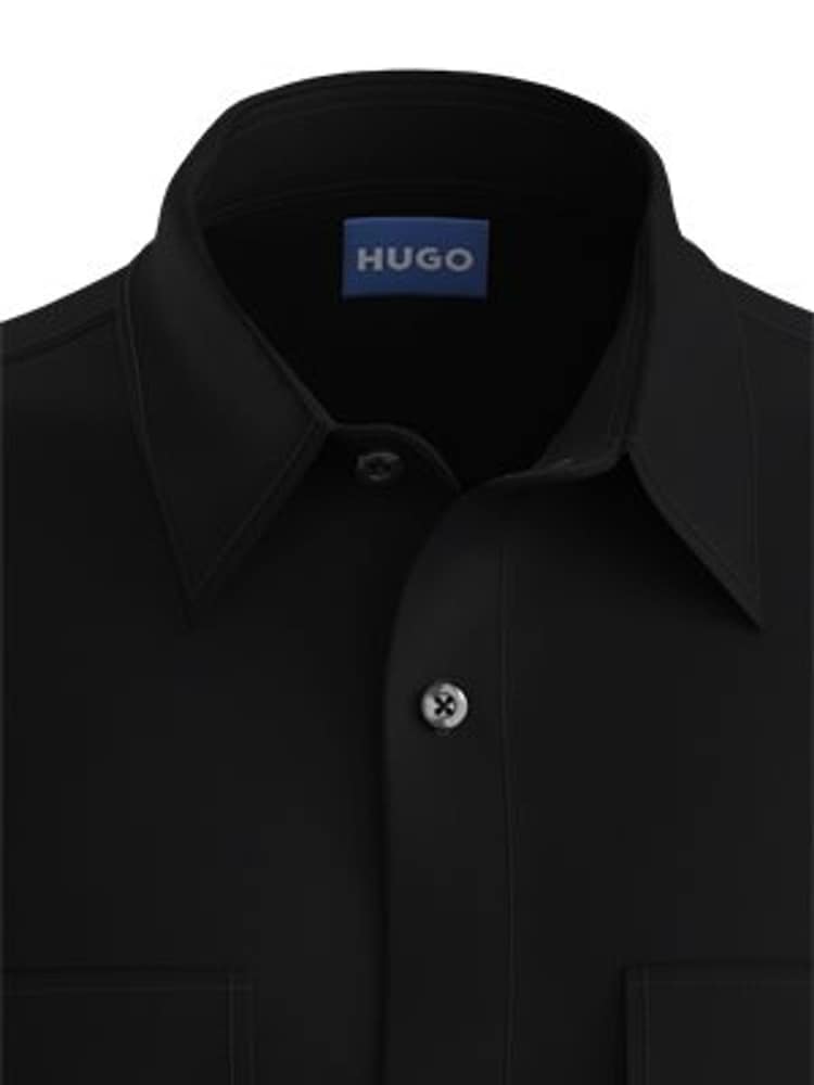 Hugo Cotton Twill Relaxed Fit SS Shirt - Image 7 of 7