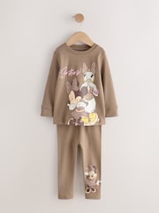 Ecru/Brown Minnie Mouse Snuggle Pyjamas 2 Pack (9mths-12yrs) - Image 6 of 10