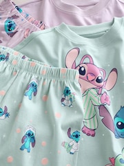 Purple/Green Lilo & Stitch Joggers Pyjamas 2 Pack (3-16yrs) - Image 10 of 11