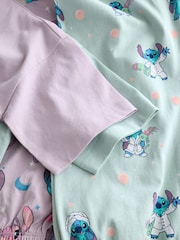 Purple/Green Lilo & Stitch Joggers Pyjamas 2 Pack (3-16yrs) - Image 11 of 11