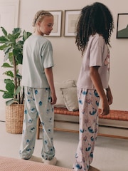 Purple/Green Lilo & Stitch Joggers Pyjamas 2 Pack (3-16yrs) - Image 2 of 11