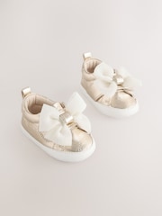 Baker by Ted Baker Baby Girls Organza Bow Padders Trainers - Image 1 of 6