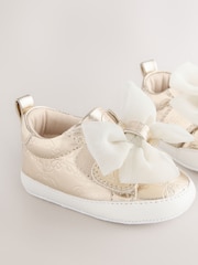 Baker by Ted Baker Baby Girls Organza Bow Padders Trainers - Image 3 of 6