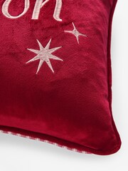 Red 43 x 43cm Christmas Tis The Season Slogan Cushion - Image 5 of 5