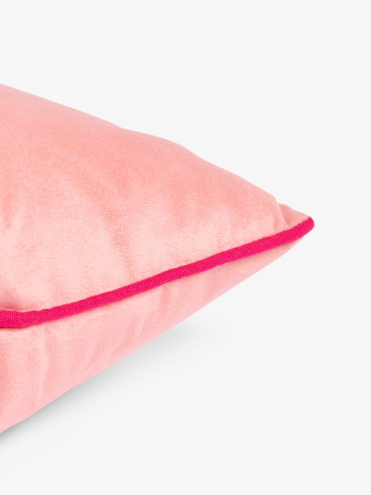 Pink 35 x 35cm Christmas Beaded Candycane Cushion - Image 5 of 5