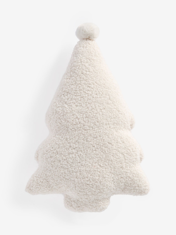 Ivory 3D Borg Christmas Tree Cushion - Image 4 of 4