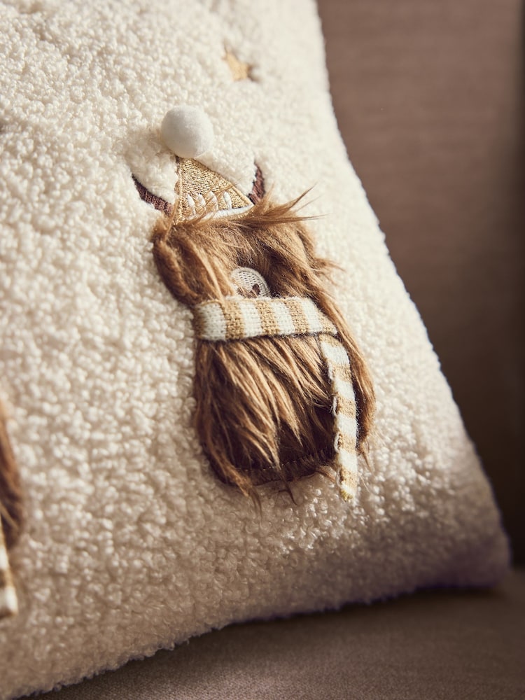 Natural 50 x 30cm Cosy Hamish Trio Cushion - Image 2 of 5