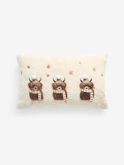 Natural 50 x 30cm Cosy Hamish Trio Cushion - Image 3 of 5