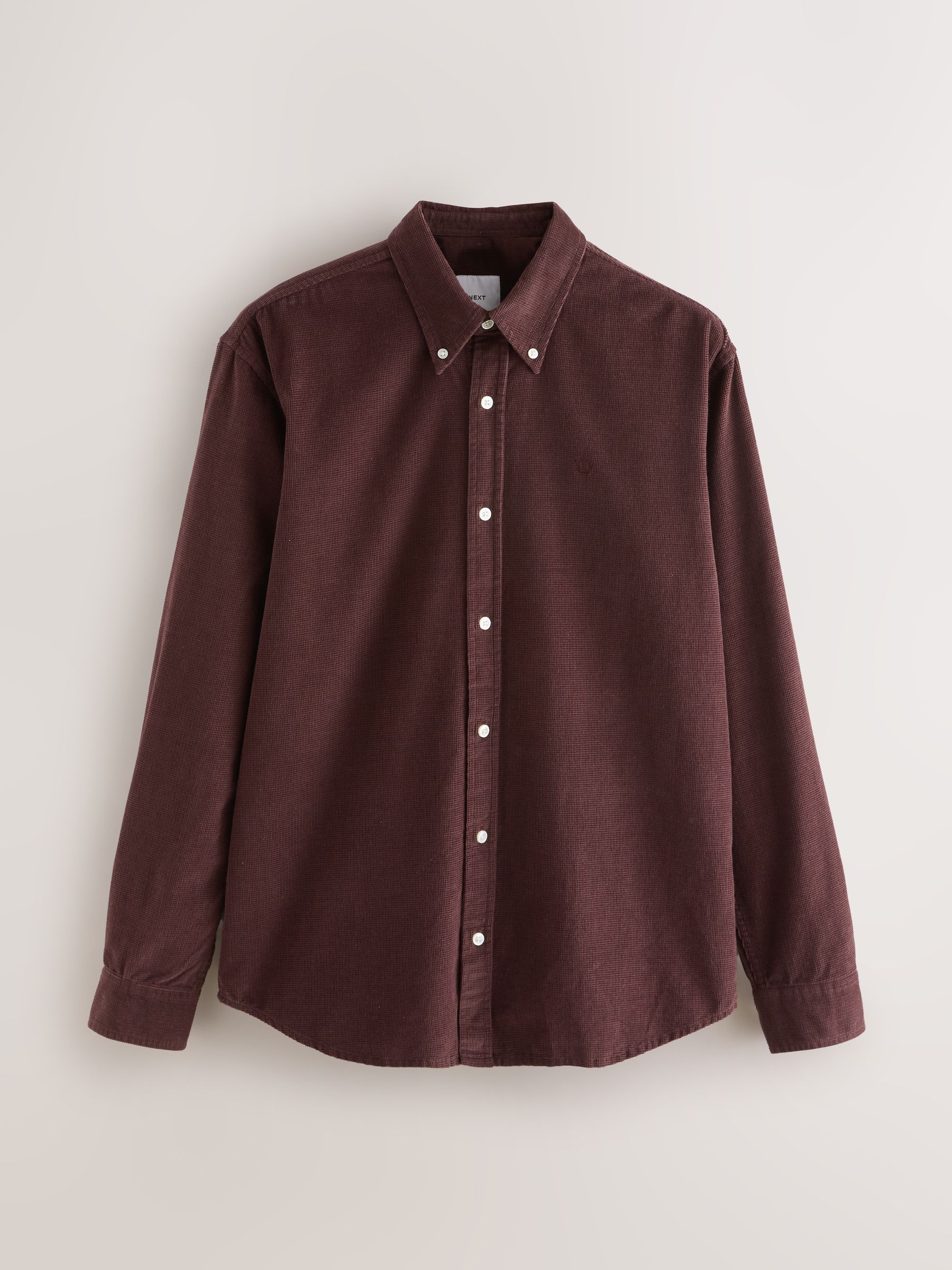 Buy Burgundy Red Long Sleeve Cord Shirt from Next USA