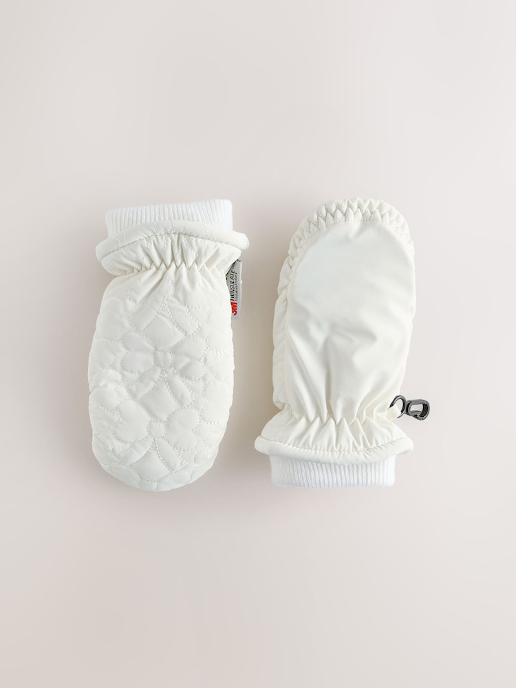 Cream Ski Mittens (3mths-6yrs) - Image 1 of 3
