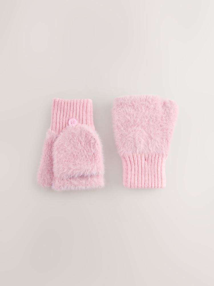 Pink Flip Mittens (3-16yrs) - Image 1 of 3
