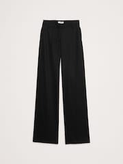 Banana Republic Black Everyday Mid Rise Wide-Leg Trousers - Image 4 of 4