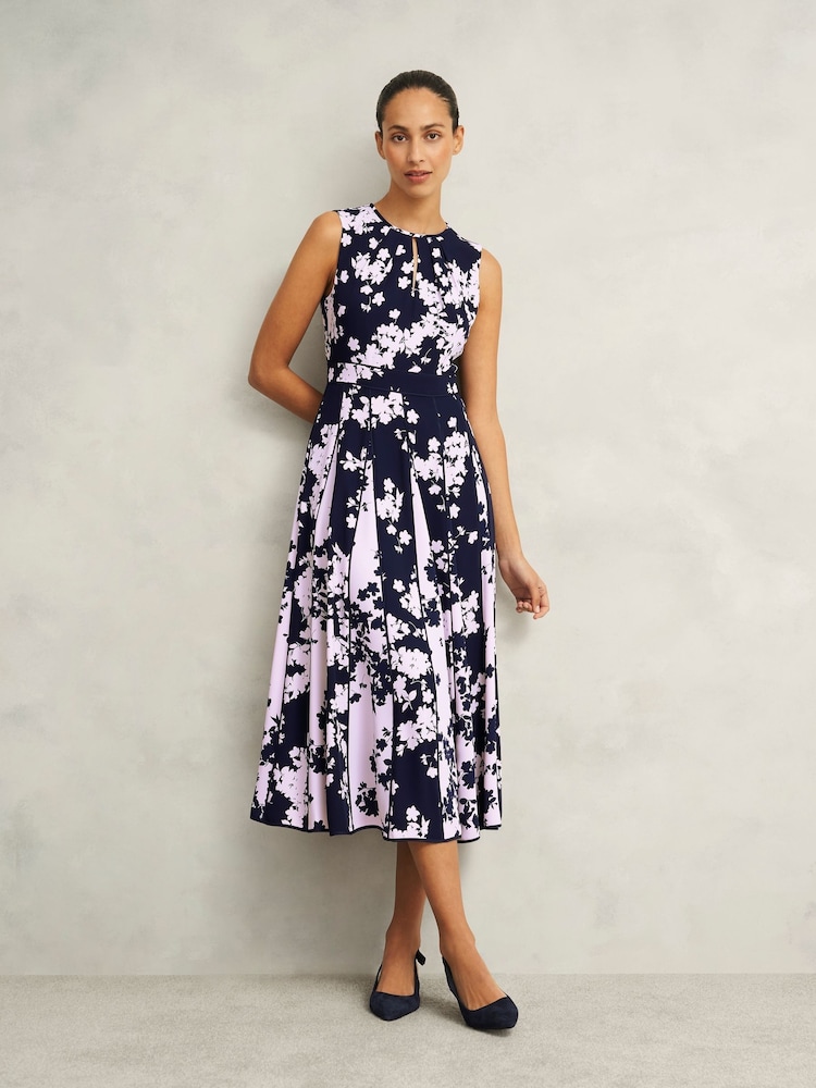 Hobbs Blue Petite Angelica Dress - Image 1 of 4