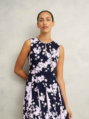 Hobbs Blue Petite Angelica Dress - Image 3 of 4