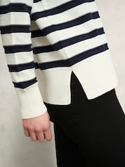 Hobbs White 100% Cotton Amoura Jumper - Image 4 of 5