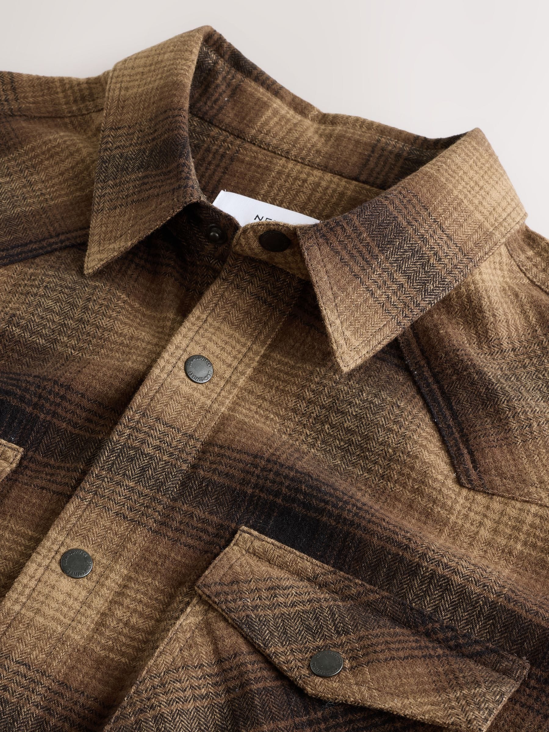 Buy Brown Western Style Long Sleeve Check Shirt from Next USA