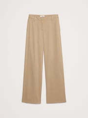 Banana Republic Beige Everyday Mid Rise Wide-Leg Trousers - Image 4 of 4