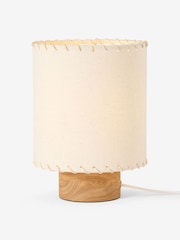 MADE.COM Cream/Wood Neutra Table Lamp - Image 3 of 8