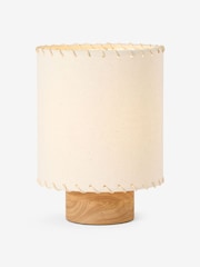 MADE.COM Cream/Wood Neutra Table Lamp - Image 5 of 8