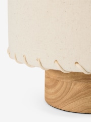 MADE.COM Cream/Wood Neutra Table Lamp - Image 7 of 8