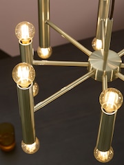 MADE.COM Brass Bell Chandelier Ceiling Light - Image 3 of 6