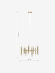 MADE.COM Brass Bell Chandelier Ceiling Light - Image 6 of 6