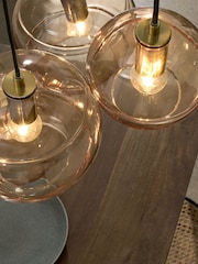 MADE.COM Black/Champagne Mika 5 Cluster Light - Image 2 of 7