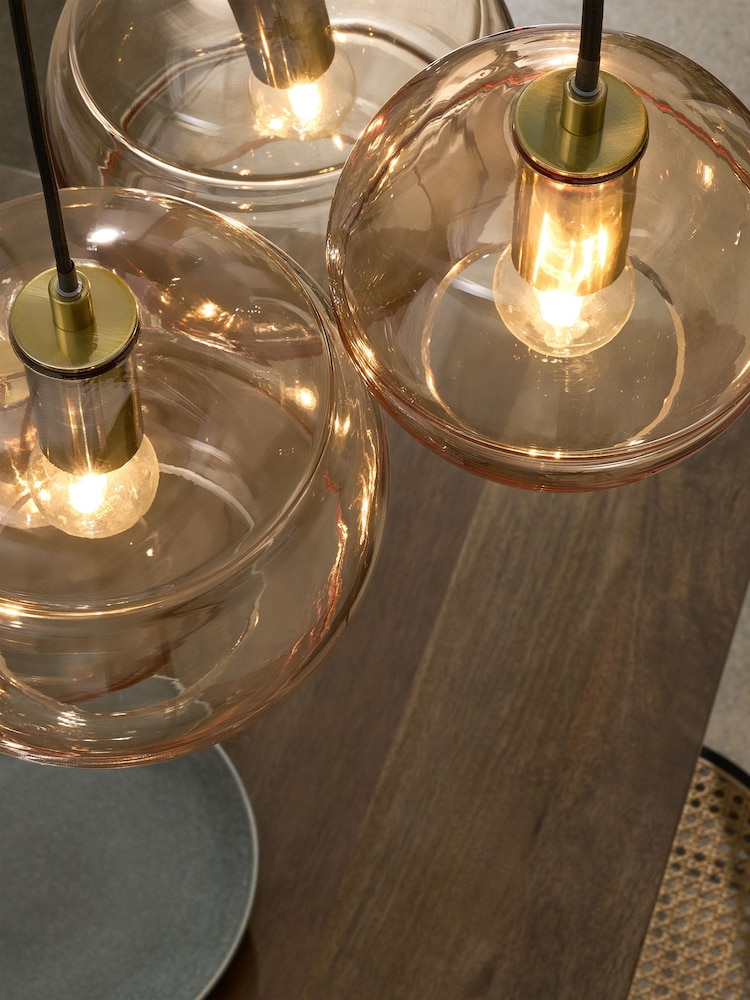 MADE.COM Black/Champagne Mika 5 Cluster Light - Image 2 of 7