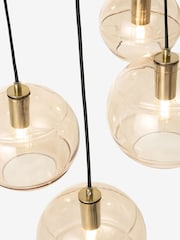 MADE.COM Black/Champagne Mika 5 Cluster Light - Image 4 of 7