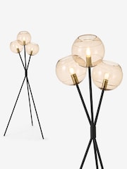 MADE.COM Black/Champagne Mika Floor Lamp - Image 4 of 7