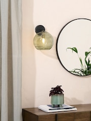 MADE.COM Black/Green Mika Wall Light - Image 1 of 6