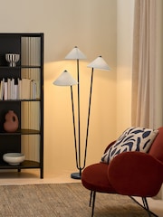 MADE.COM Black/Nude Miko Floor Lamp - Image 1 of 8