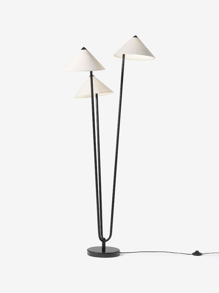 MADE.COM Black/Nude Miko Floor Lamp - Image 2 of 8