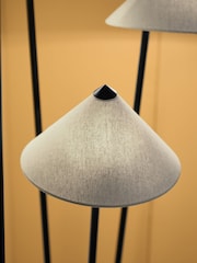 MADE.COM Black/Nude Miko Floor Lamp - Image 4 of 8
