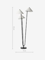 MADE.COM Black/Nude Miko Floor Lamp - Image 8 of 8
