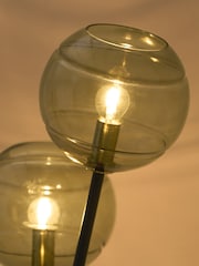 MADE.COM Black/Green Mika Floor Lamp - Image 2 of 7