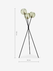 MADE.COM Black/Green Mika Floor Lamp - Image 7 of 7