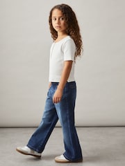 Reiss Blue Carmelle 13-14 yrs Straight-Leg Sailor Jeans - Image 2 of 5