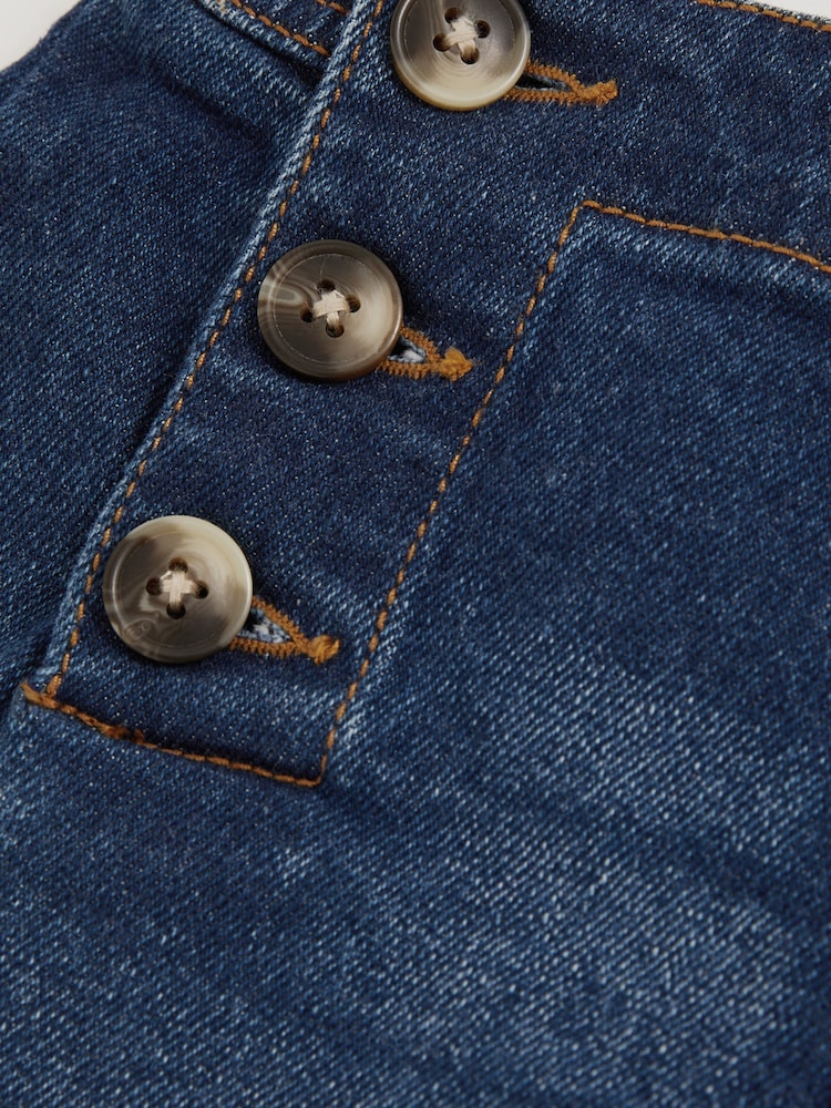 Reiss Blue Carmelle 13-14 yrs Straight-Leg Sailor Jeans - Image 5 of 5