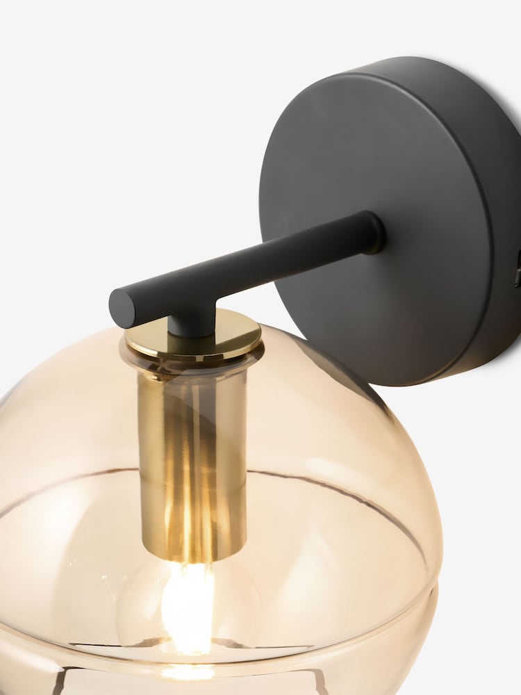 MADE.COM Black/Champagne Mika Wall Light - Image 6 of 6