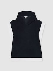 Reiss Marley Colour-Block Hooded Towel - Imagen 2 de 4