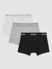Reiss White/Grey/Black Heller Shorts - Image 1 of 2