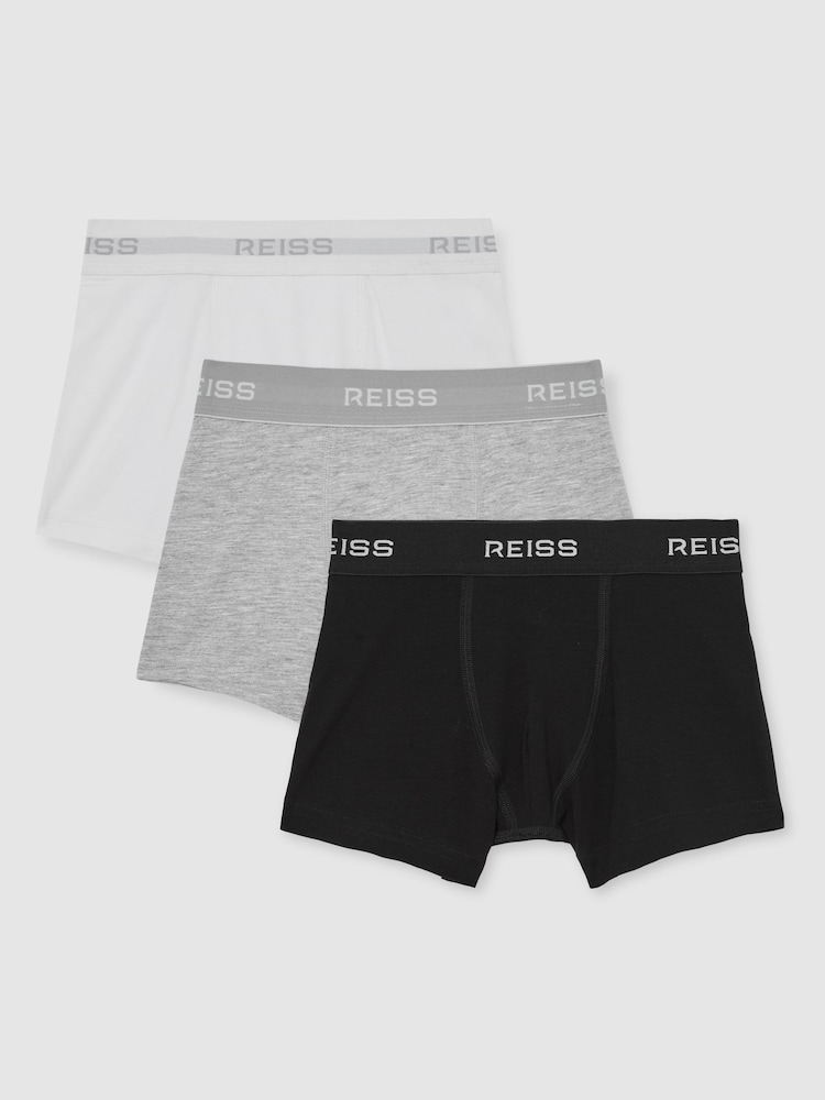 Reiss White/Grey/Black Heller Shorts - Image 1 of 2 Reiss White/Grey/Black Heller Shorts - Image 1 of 2