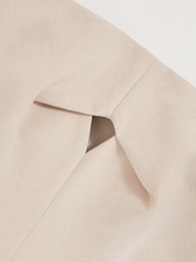 Reiss Stone Neutral Juni Double Strap Cut Out Midi Dress - Image 6 of 6