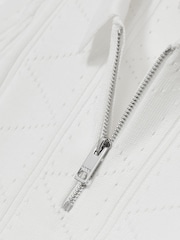 Reiss Spey Half-Zip Pointelle Polo Shirt - Imagen 4 de 4