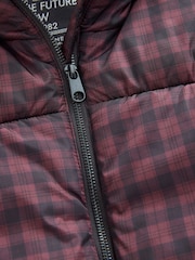 Rdeča/črna - Shower Resistant Check Padded Coat (3-16yrs) - Slika 4 iz 6