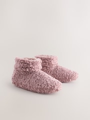 Pink Borg Slipper Boots - Image 4 of 9