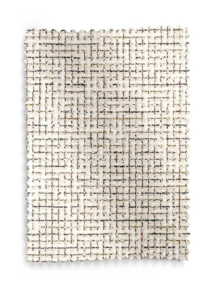 Cream & Multi Chunky Texture Upholstery Swatch - Image 1 of 1