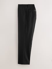Black Regular Fit Signature Marzotto Wool Tuxedo Trousers With Side Tape Detail - Image 8 of 11